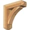 Ekena Millwork Thorton Craftsman Rough Sawn Bracket w/ Offset Brace, Western Red Cedar, 6"W x 20"D x 20"H BKT0604X20X20THR04RWR - alternate 1